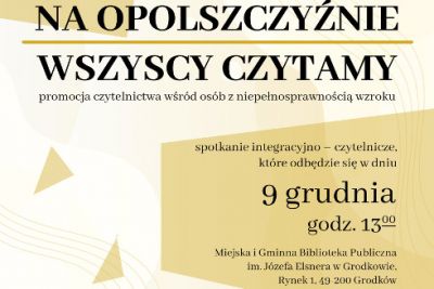 Baner na opolszczyznie wszyscy czytamy